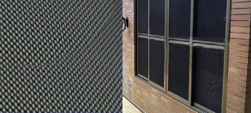 Black PVC Coated S.S.316 Window Screen Mesh with High Visibility