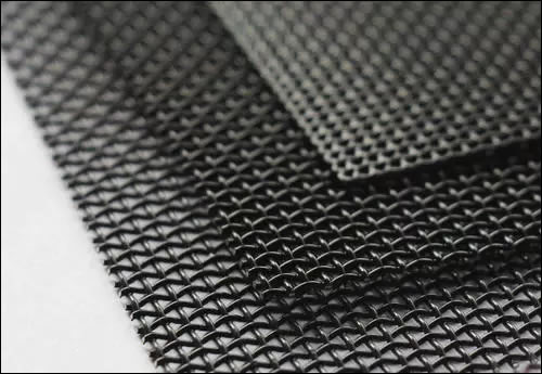 16x16 Mesh Black PVC Coated Stainless Steel Mesh, Woven Wire in Square Opening, Window Insect Netting Screen