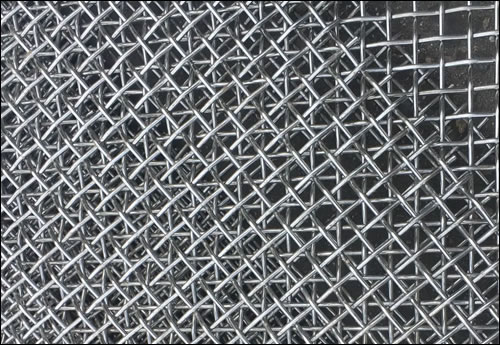 Rhombus woven stainless steel mesh AISI 304