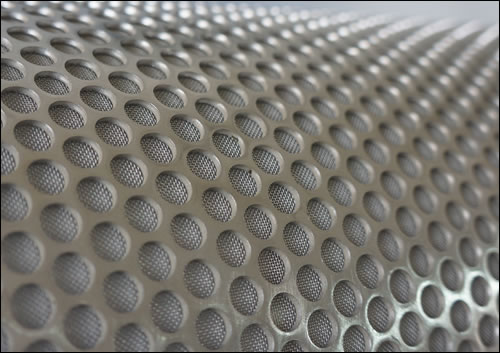 Chrome mesh steel perforate metal texture seamless 10542