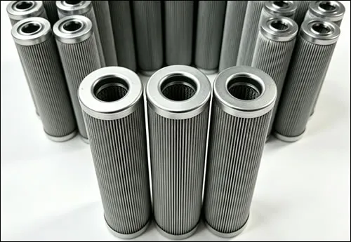 SS 316L Porous sintered fiber felt pleated filter element 3 micron