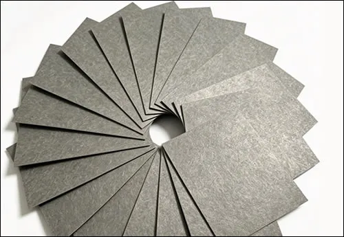 Sintered Metal Fiber Media Sheet in SS316L for pleated filter candles