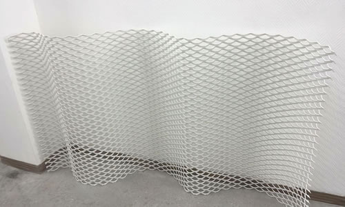 Powder coated expanded mesh sheet